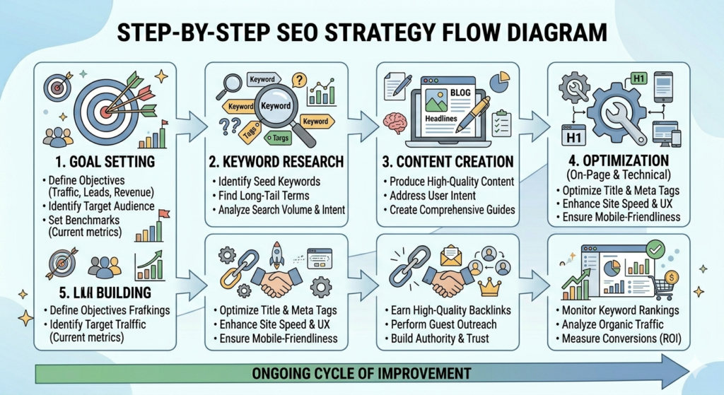 step by step SEO strategy
