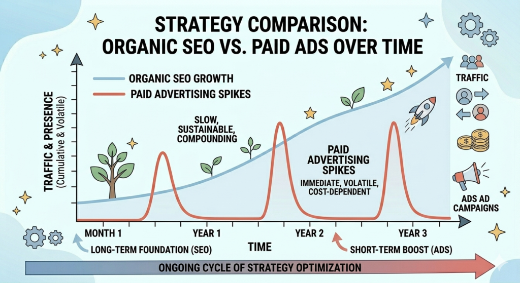 Organic SEO vs Paid Ads
